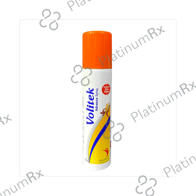 Volitek Advance Instant Pain Relief Spray (55gm Each) 1 Bottle