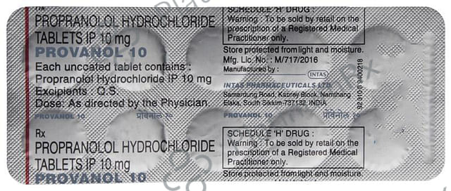 Provanol 10 Tablet