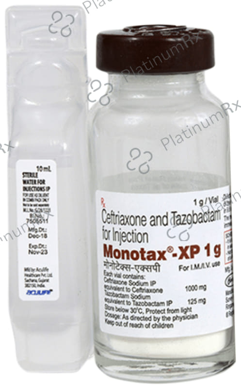 Monotax XP 1000mg/125mg Injection