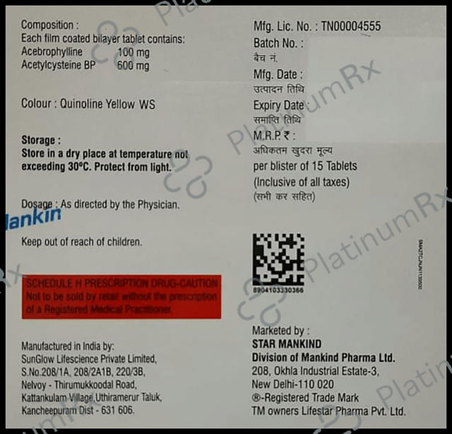 Abiways 100/600mg Tablet 15s