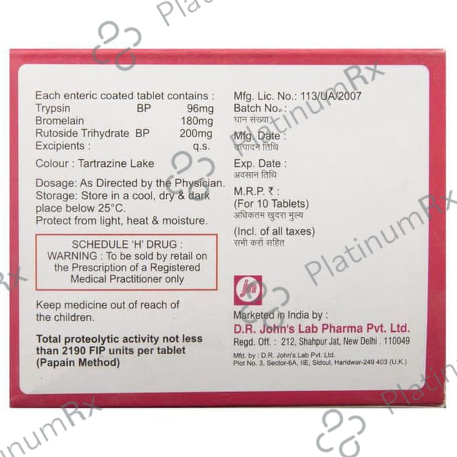 Jubiflam Forte 180/200/96mg Tablet 10s