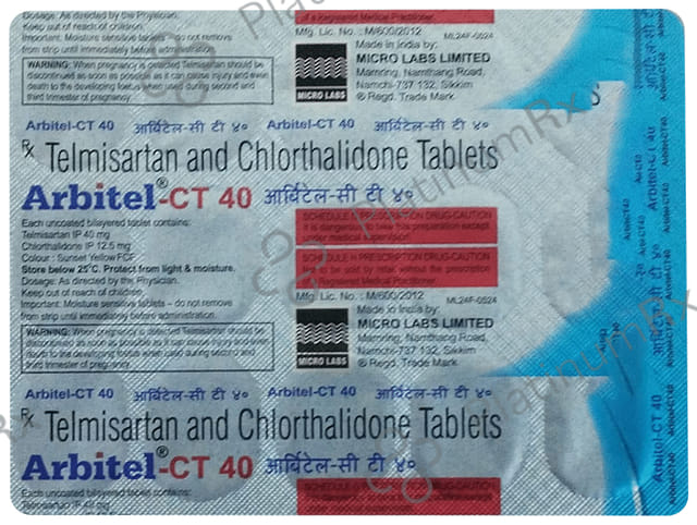 Arbitel CT 40/12.5mg Tablet 15s