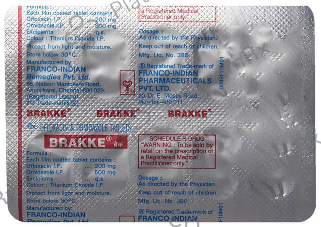 Brakke 200/500mg Tablet 10s