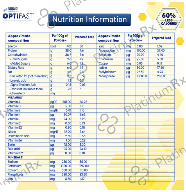 Nestle Optifast Weight Management Shake (50gm Each) Vanilla Shake