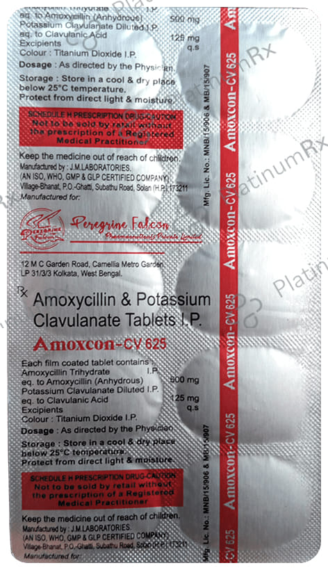 Amoxon CV 625mg Tablet 10s