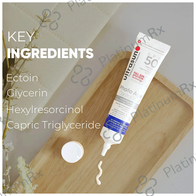 Ultrasun Photo Age Control Fluid Sunscreen SPF 50 Anti Pigmentation Cream 40ml