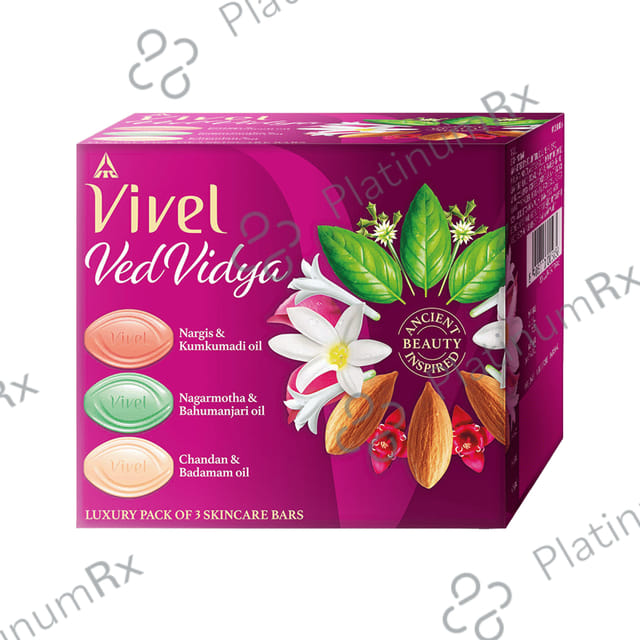 Vivel Vivel VedVidya Luxury Pack of Skincare Soap (100gm Each) 3 units