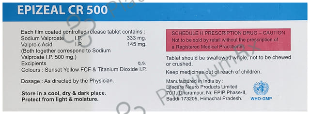Epizeal 500mg Tablet CR