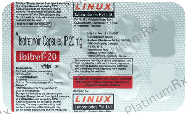 Ibitret 20mg Soft Gelatin Capsule 10s
