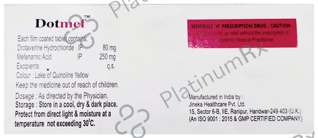 Dotmef 80/250mg Tablet 10s