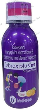 Febrex Plus DS 2/250/5mg Delicious Orange Oral Suspension 60ml
