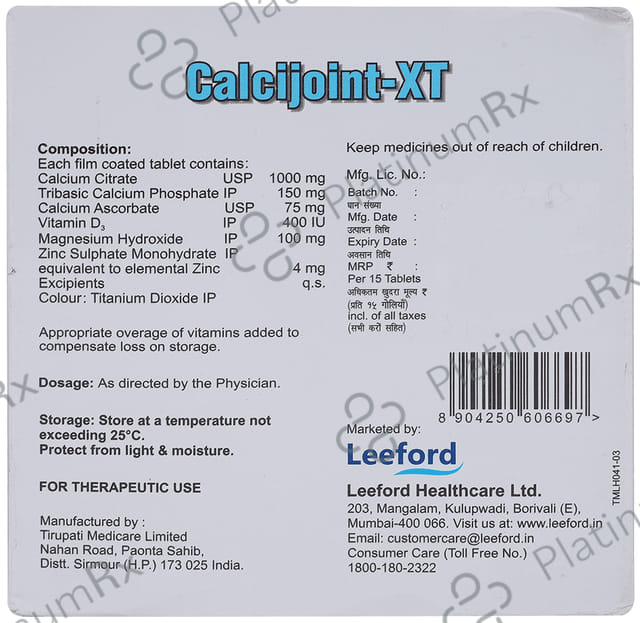 Calcijoint XT D3 60000IU Tablet 15s