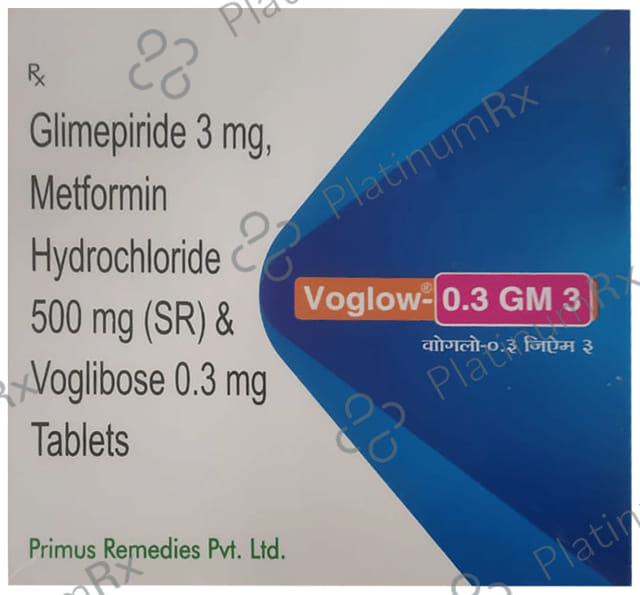 Voglow GM 3/500/0.3mg Tablet SR 15s