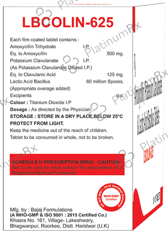 Lbcolin 625 Tablet