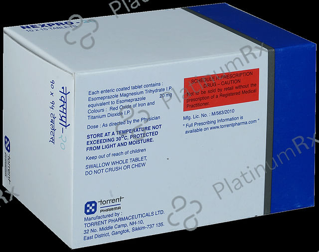 Nexpro 20mg Tablet 15s