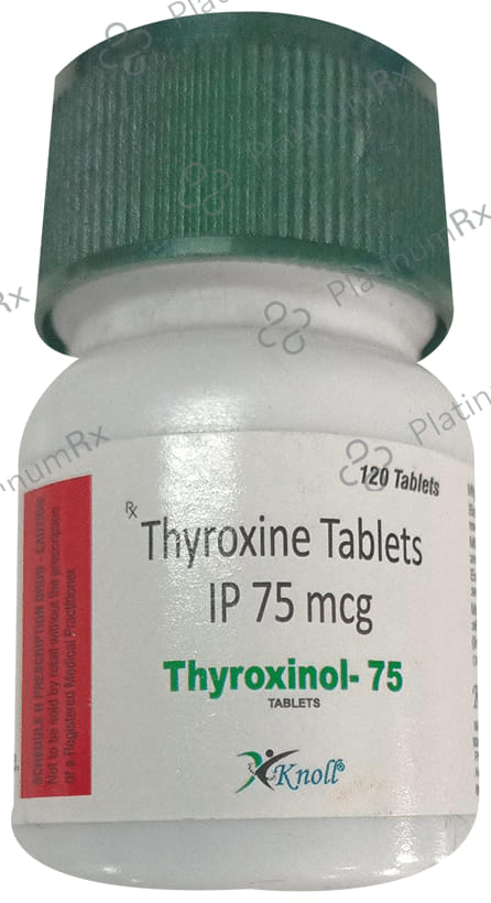 Thyroxinol 75mcg Tablet 120s