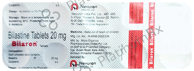 Bilaron 20mg Tablet 10s