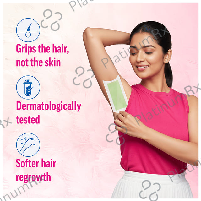Veet Professional Waxing Strips Kit for Dry Skin, 8 Strips - Gel Wax Hair Removal for Women - Up to 28 Days of Smoothness - No Wax Heater or Wax Beans Required for Dry Skin