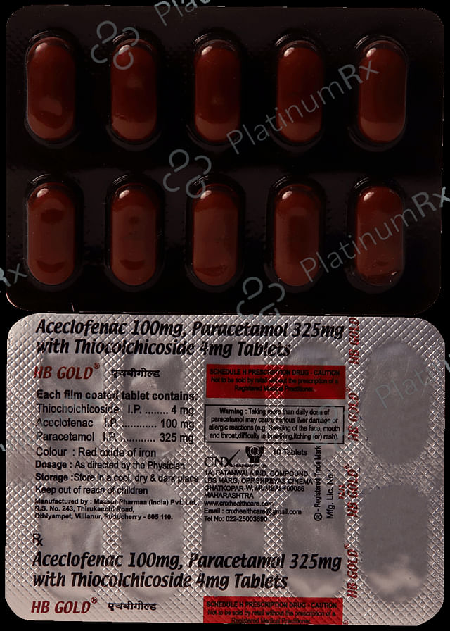 HB Gold 4mg/100mg/325mg Tablet MR