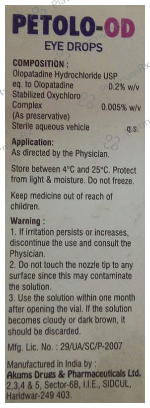Petolo-OD Eye Drop