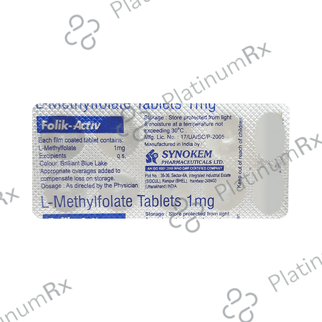 Folik Activ 1mg Tablet 10s