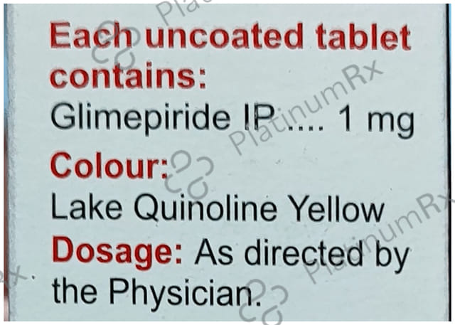 Glimda 1mg Tablet 10s