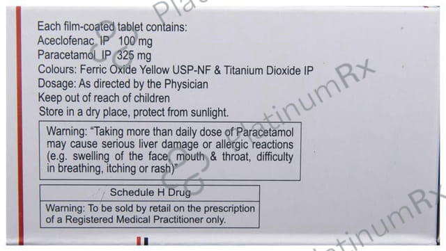 Zerodol P 100/325mg Tablet 10s