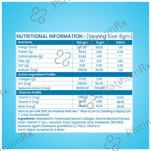 Dr. Morepen Skin Collagen Powder Pineapple Splash