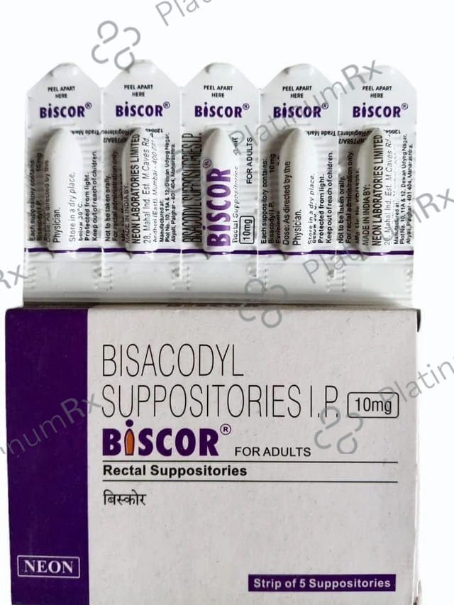 Biscor 10mg Suppository 5s