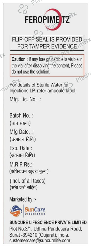 Feropime TZ 2.250 gm Injection