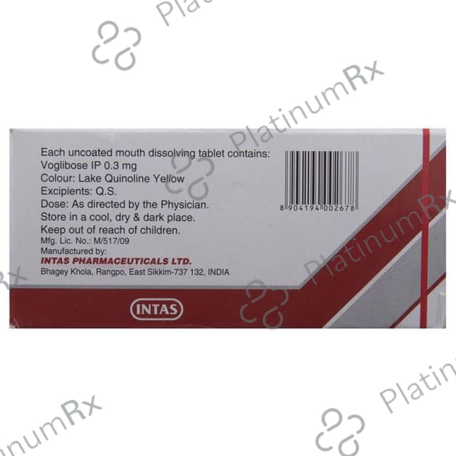 Voglitab MD 0.3mg Tablet 10s