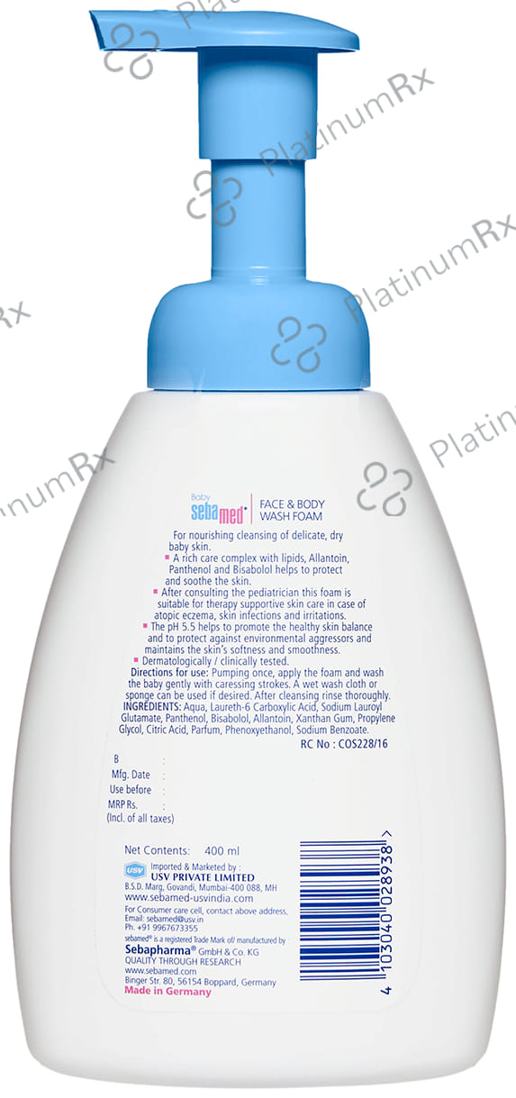 Sebamed Baby Face & Body Wash 400ml