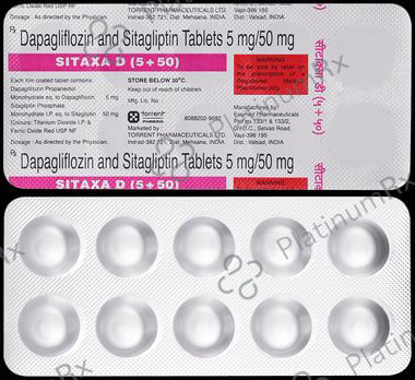 Sitaxa D 50/5mg Tablet 10s