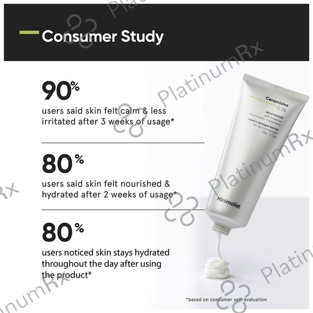 Minimalist 0.3% Ceramides + Bisabolol Moisturizer - Repairs Damaged Barrier