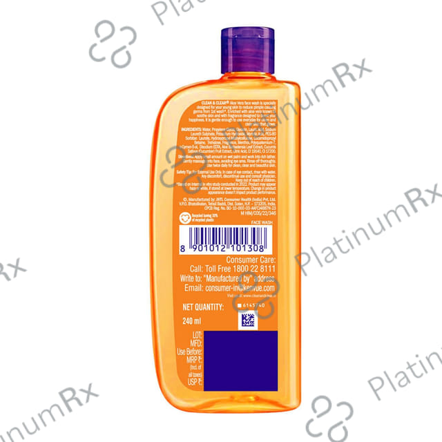 Clean & Clear Aloe Vera Face Wash 240ml