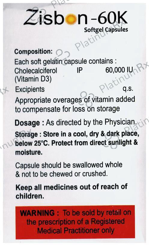Zisbon 60K Softgel Capsule 10s