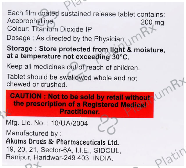 Aphynac SR 200 Tablet