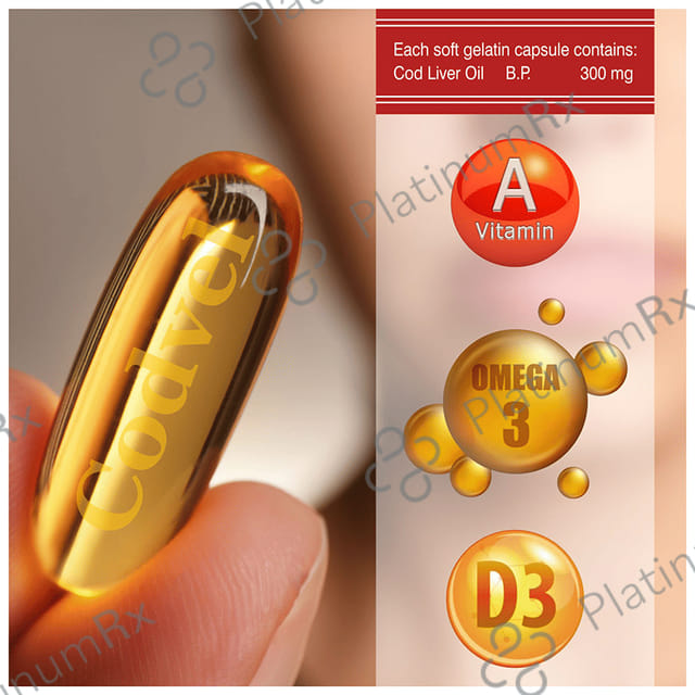Codvel Cod Liver Oil 300mg Capsule 100s