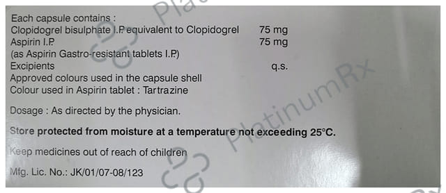 Clopitab A 75/75mg Capsule 15s