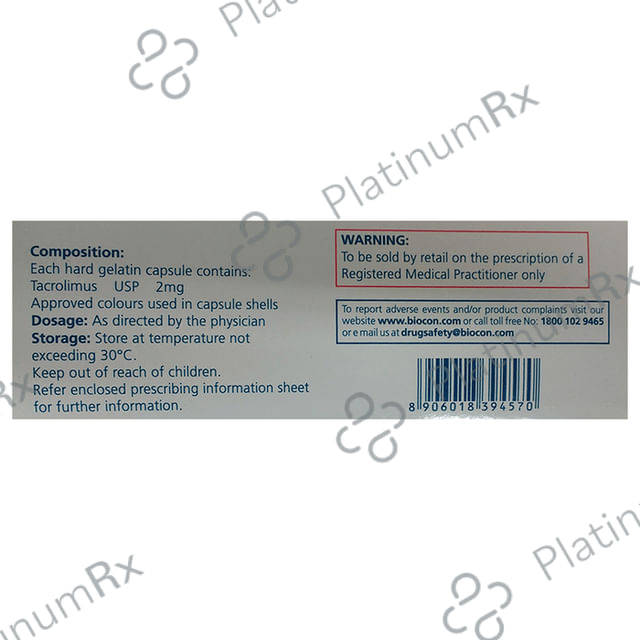 Tacrograf 2mg Capsule 10s