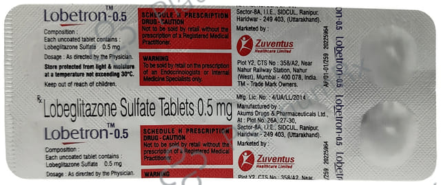 Lobetron 0.5mg Tablet 10s
