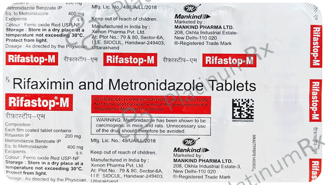 Rifastop M 400/200mg Tablet 10s
