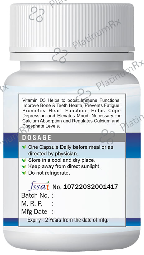 Xovak Pharmtech Vitamin D3 4800IU Veg Capsule