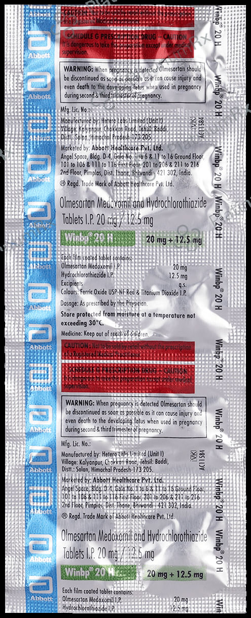 Winbp H 12.5/20mg Tablet 10s