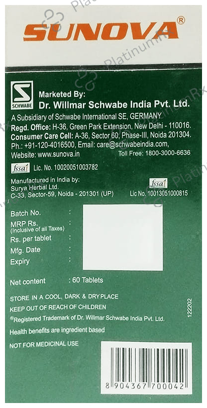 Sunova Organic Spirulina Tablet