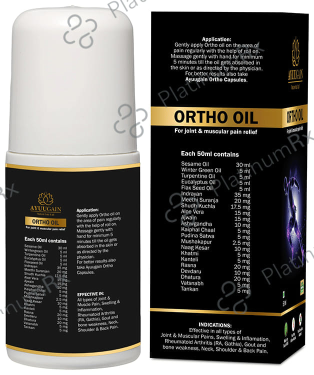 Ayuugain Ortho Oil for Joint & Muscular Pain Relief