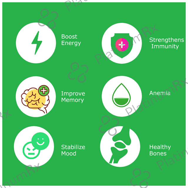 Novaherbs Vit B12 1500mcg for Energy, Brain & Nervous System Support - Tablet