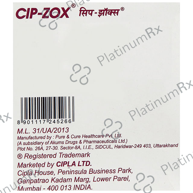 Cip Zox 500/50/325mg Tablet 10s
