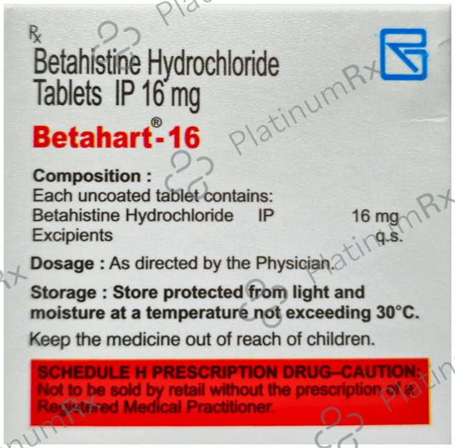 Betahart 16mg Tablet 10s