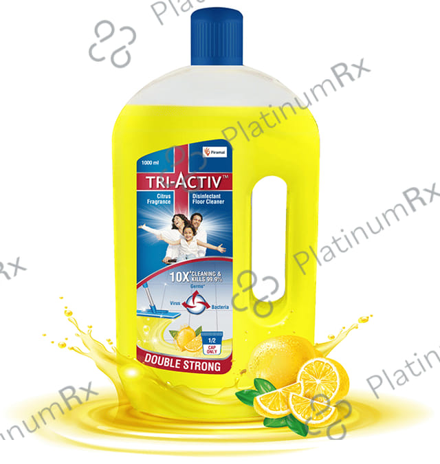 Piramal Tri-Activ Double Strong Disinfectant Floor Cleaner Citrus Fragrance 1000 ml